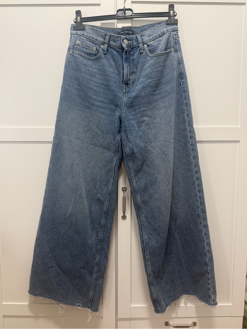 Calvin Klein High Rise Wide Leg Jeans Size 8/29